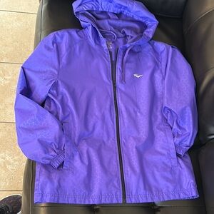 Purple Hooded Windbreaker Jacket Everlast M